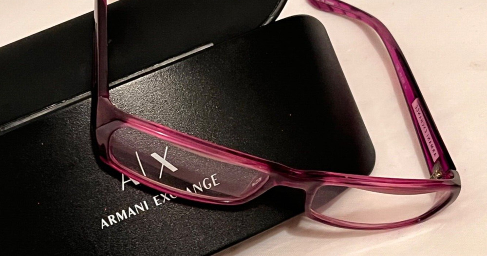 Armani Exchange Glasses Frame ~ With Case ~ Purple